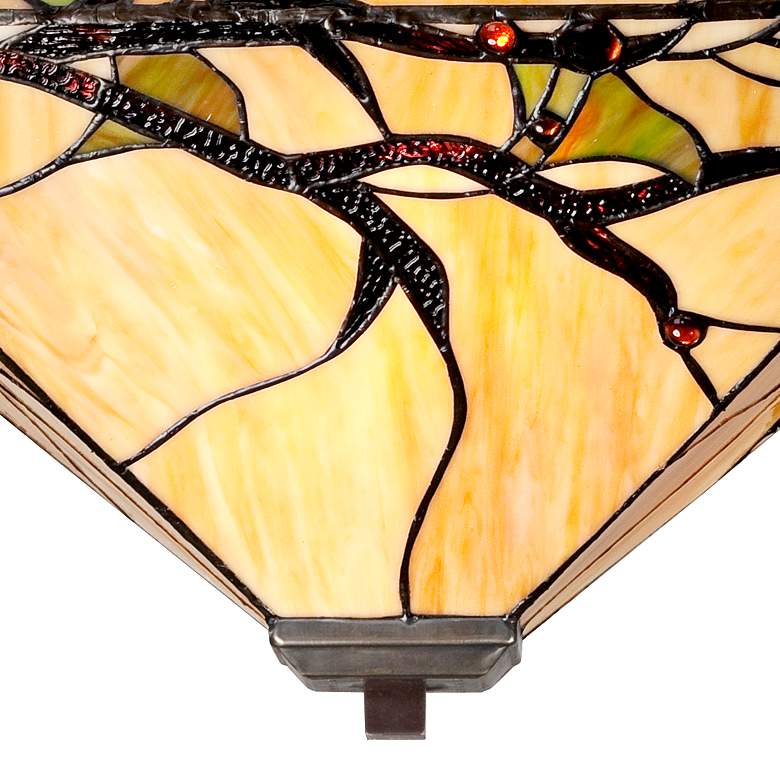 Image 4 Robert Louis Tiffany Budding Branch 17 inch Wide Art Glass Pendant Light more views