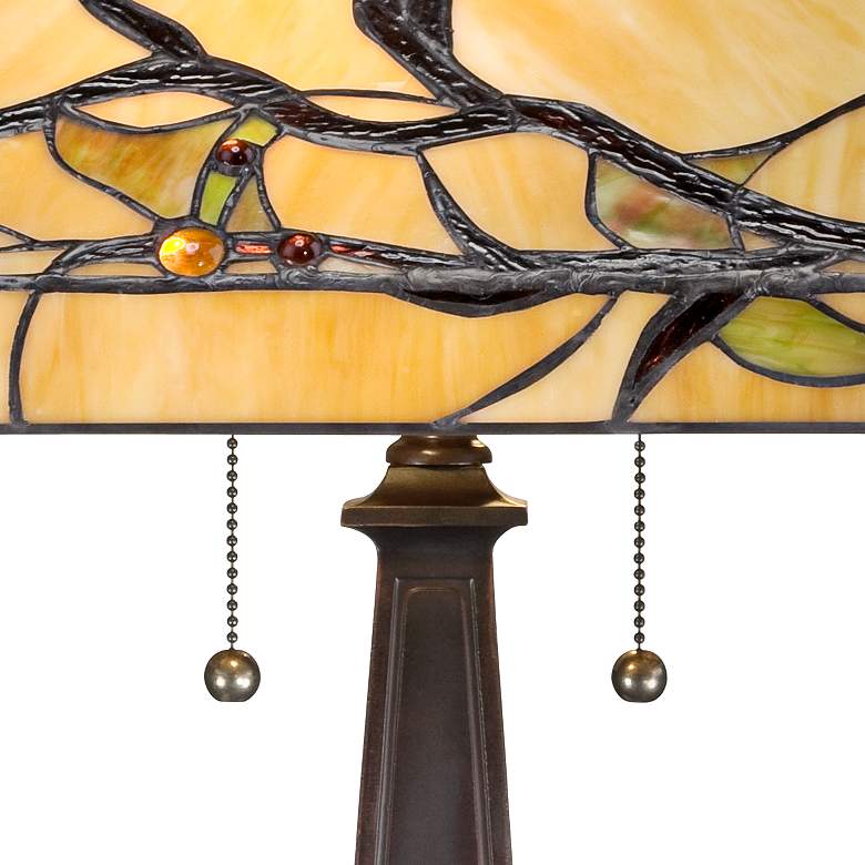Image 3 Robert Louis Tiffany Budding Branch 24" Tiffany-Style Glass Table Lamp more views