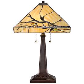 Image5 of Robert Louis Tiffany Budding Branch 24" Tiffany-Style Glass Table Lamp more views