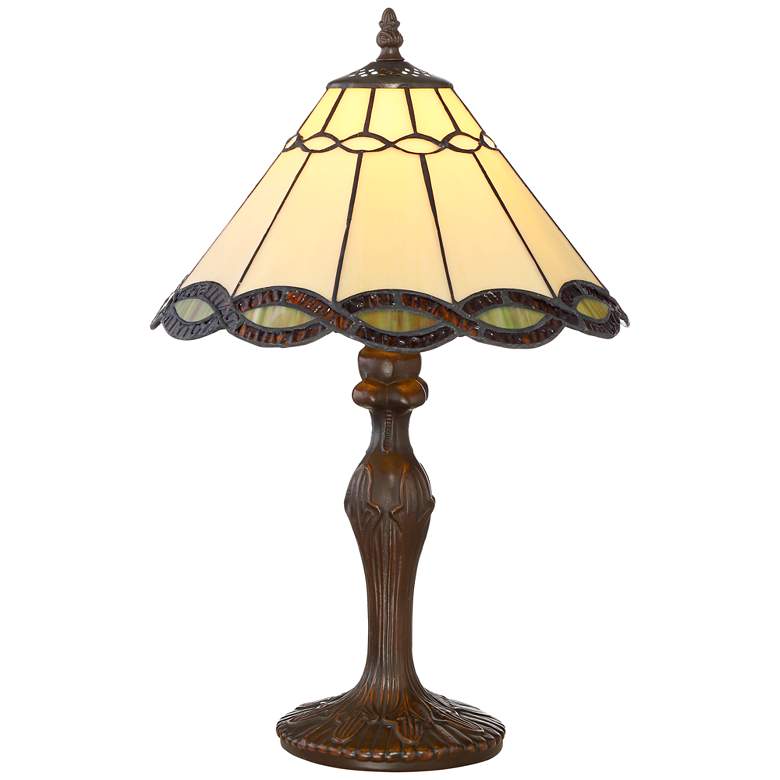 Image 2 Robert Louis Tiffany Camile 18 1/2" High Tiffany-Stye Accent Lamp