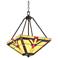 Robert Louis Tiffany Cascade 16" Wide Glass 3-Light Pendant