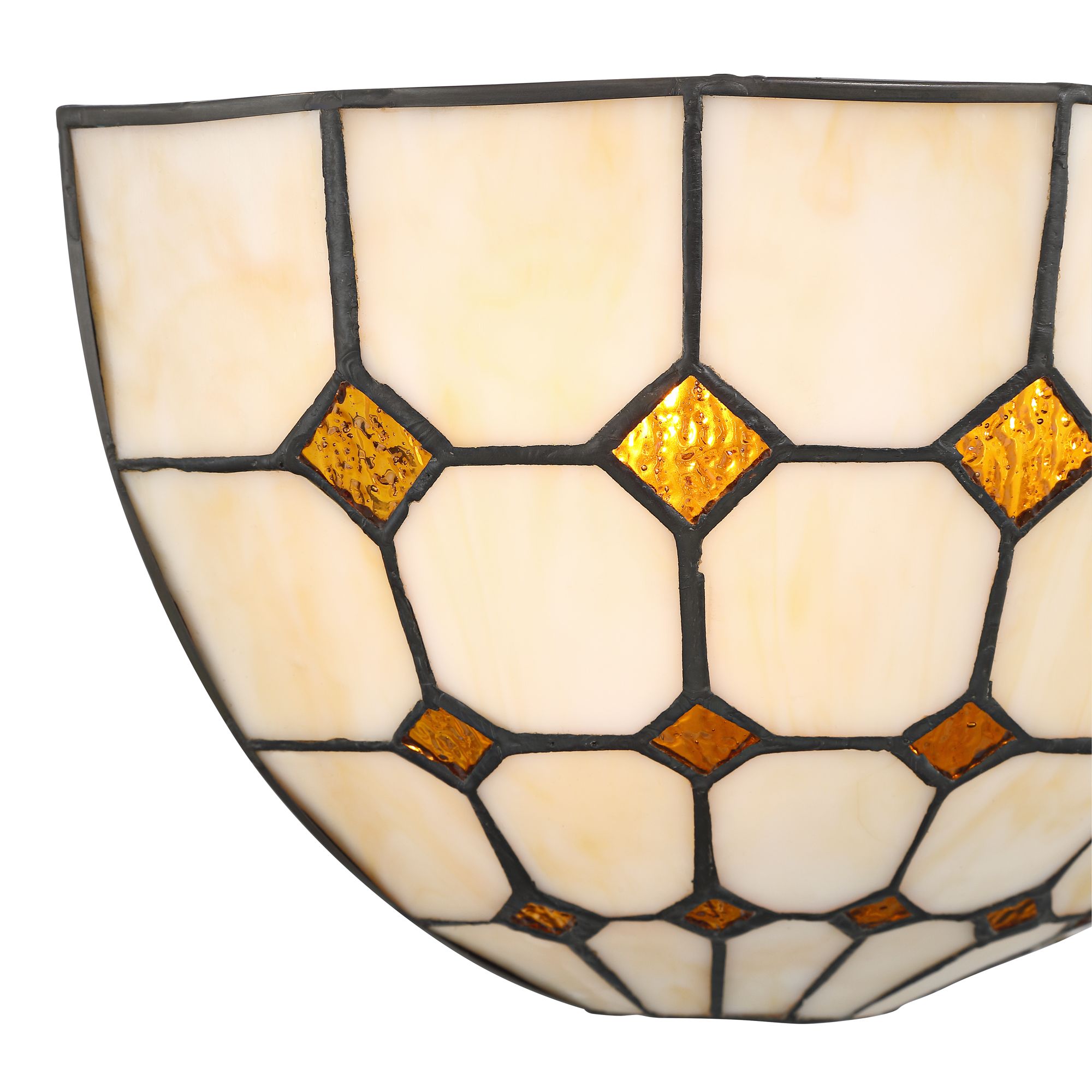 Image 2 Robert Louis Tiffany Castillo 6 1/4" H Art Glass 2-Light Wall Sconce more views