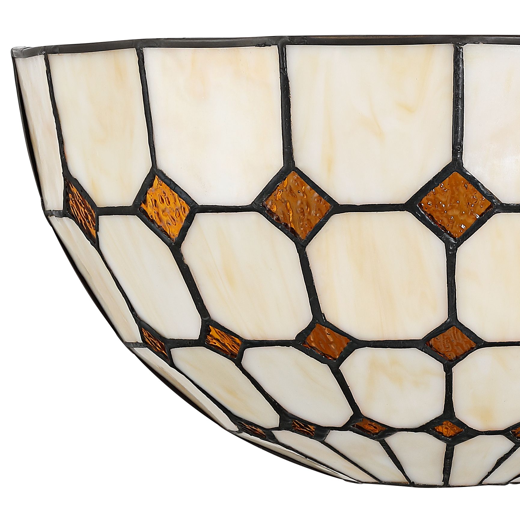 Image 3 Robert Louis Tiffany Castillo 6 1/4" H Art Glass 2-Light Wall Sconce more views