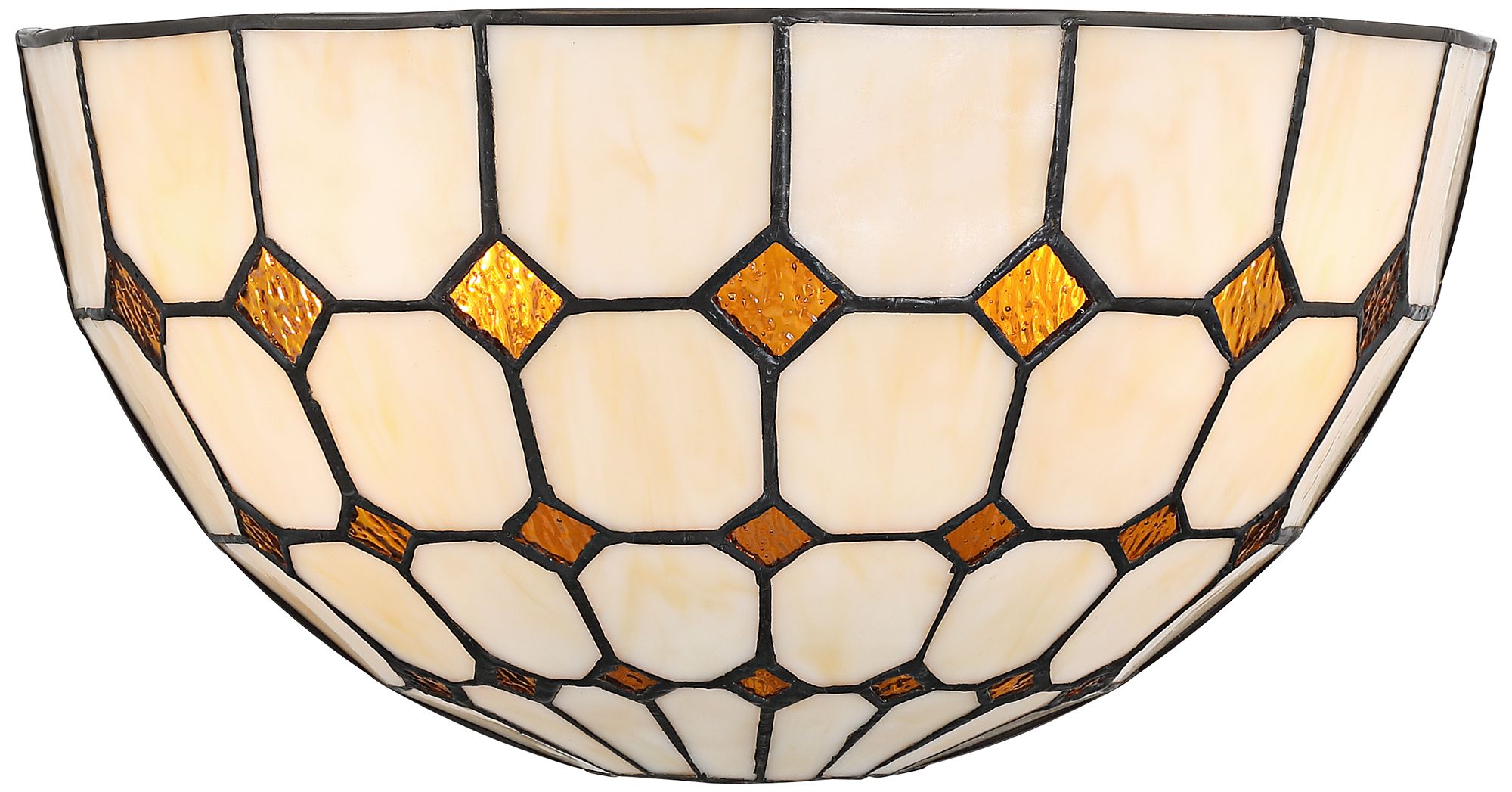Image 5 Robert Louis Tiffany Castillo 6 1/4" H Art Glass 2-Light Wall Sconce more views