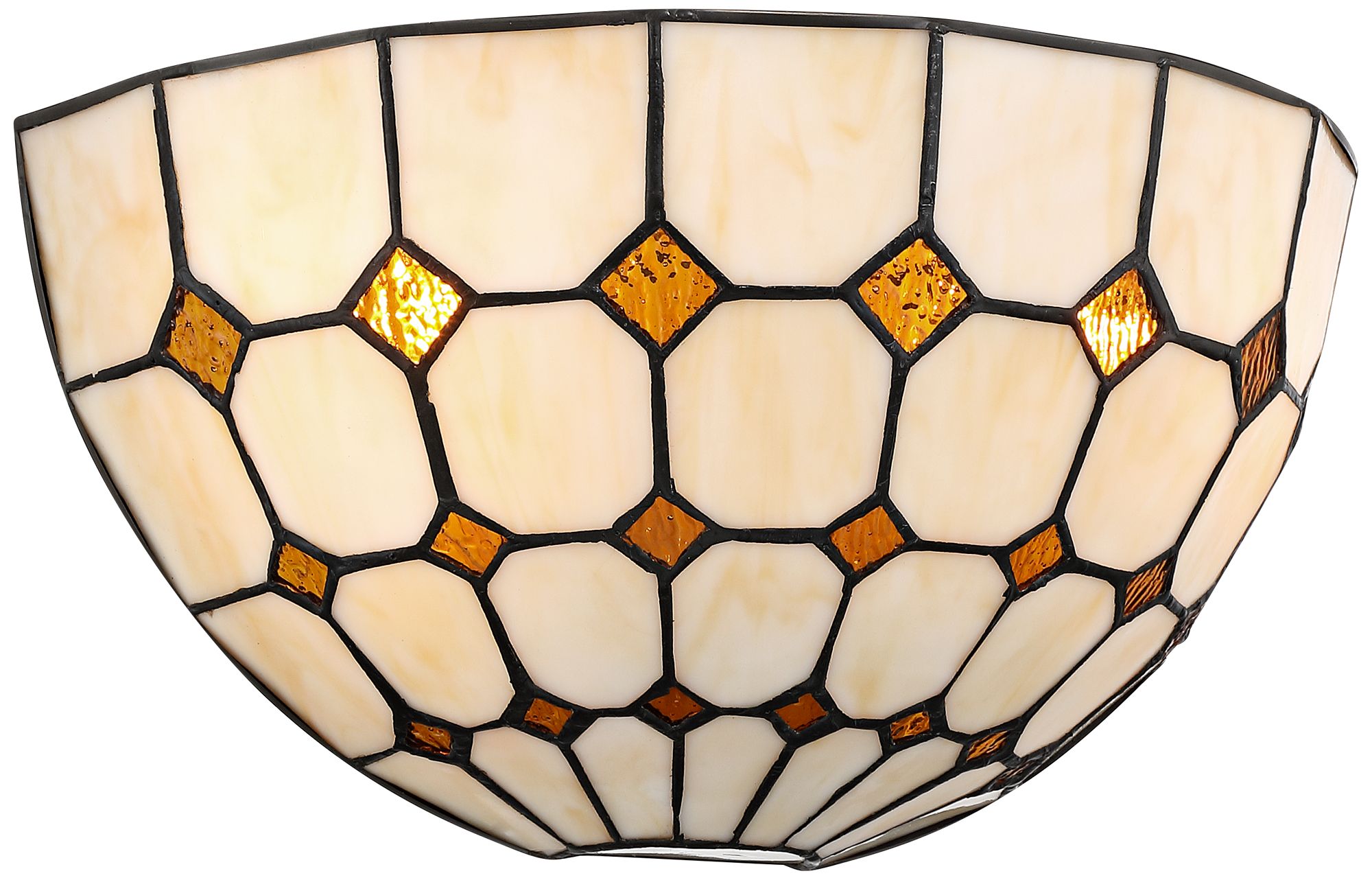 Image 6 Robert Louis Tiffany Castillo 6 1/4" H Art Glass 2-Light Wall Sconce more views