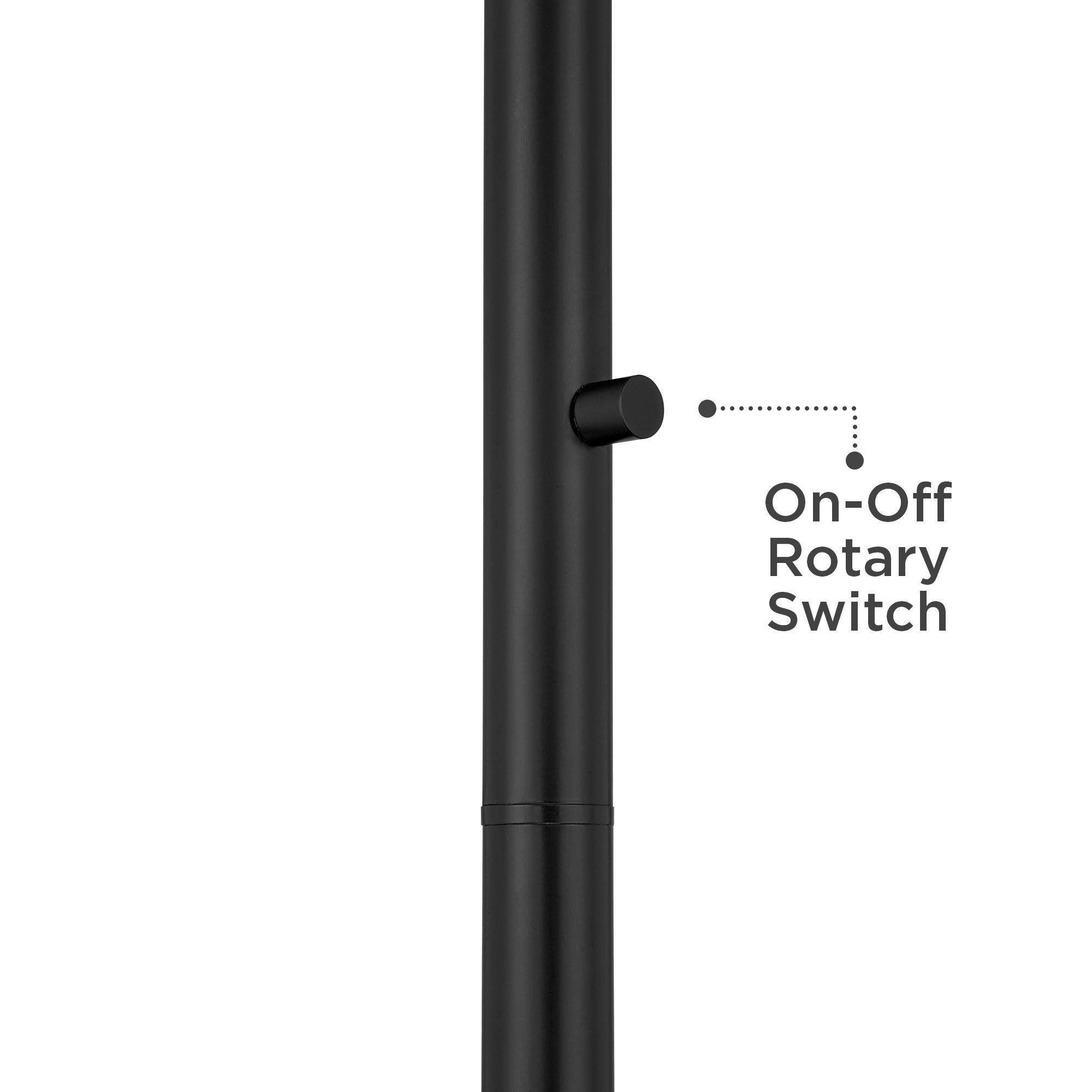 Image 5 Robert Louis Tiffany Castillo 72" High Black Torchiere Floor Lamp more views