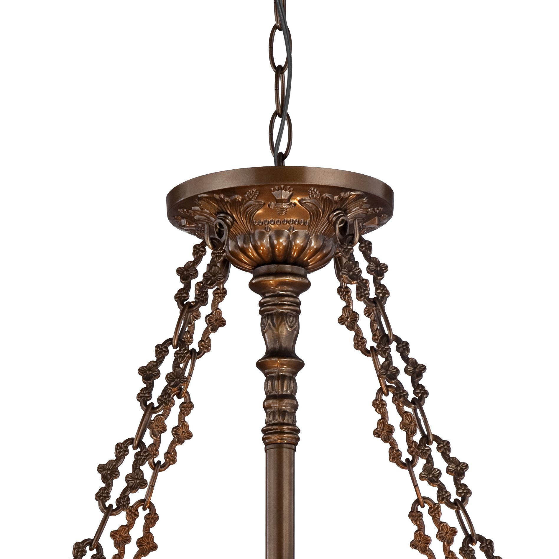 Robert Louis Tiffany Chiesa 24" Art Glass Bowl Pendant Light in scene