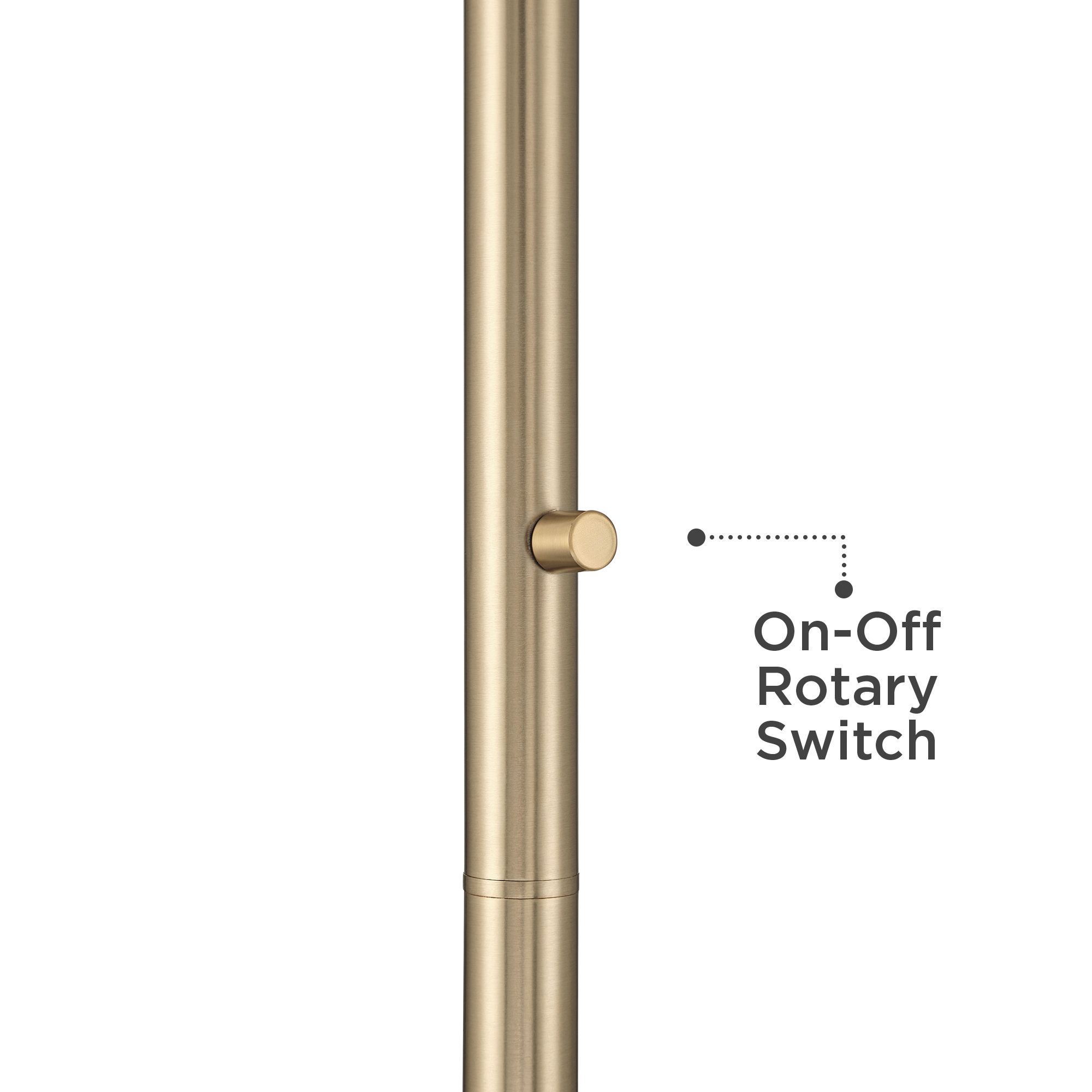 Image 7 Robert Louis Tiffany Covina 71 1/4" High Brass Torchiere Floor Lamp more views