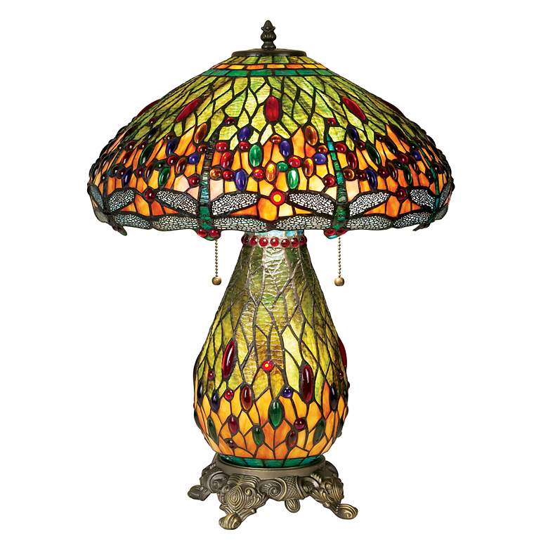Image 1 Robert Louis Tiffany&#174; Dragonfly Night Light Table Lamp
