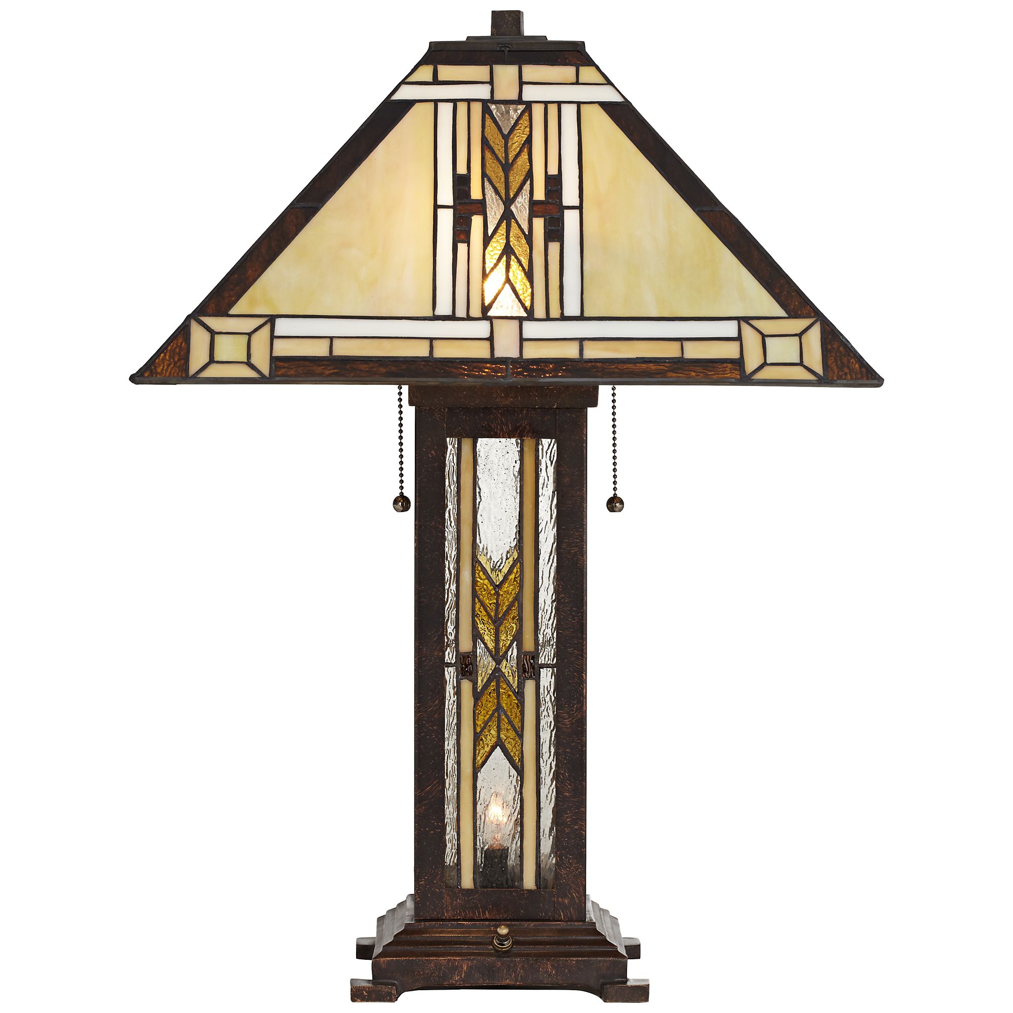 Robert Louis Tiffany Drake 25 1/2" Mission Night Light Table Lamp