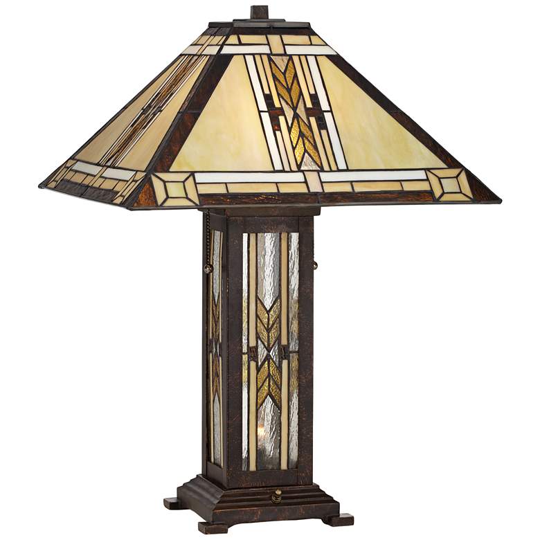 Image 2 Robert Louis Tiffany Drake 25 1/2" Night Light Lamp with Dimmer