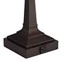 5_Robert Louis Tiffany Fleura 17" High Bronze Banker Desk Lamps Set of 2 more views