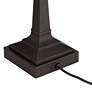 6_Robert Louis Tiffany Fleura 17" High Bronze Banker Desk Lamps Set of 2 more views