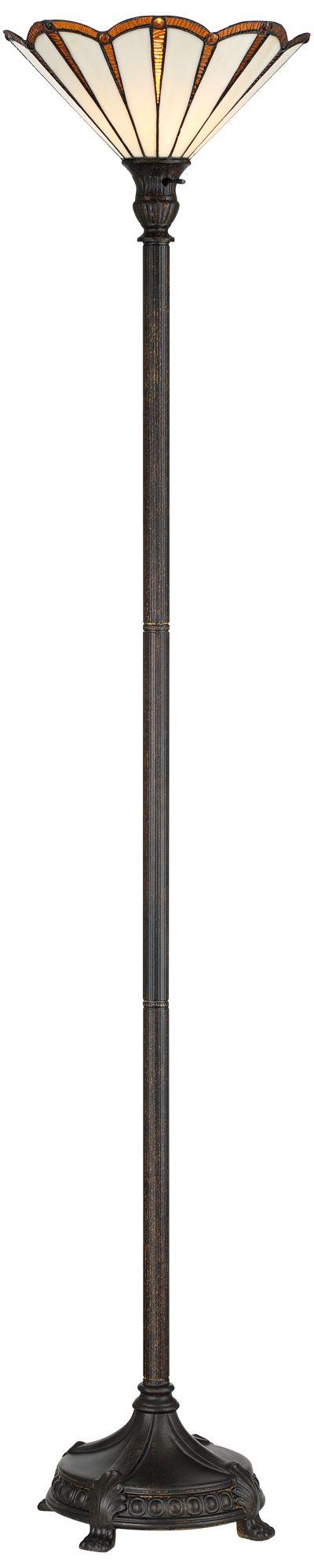 Image 2 Robert Louis Tiffany Florance 68 1/2" Tiffany Art Glass Torchiere Lamp