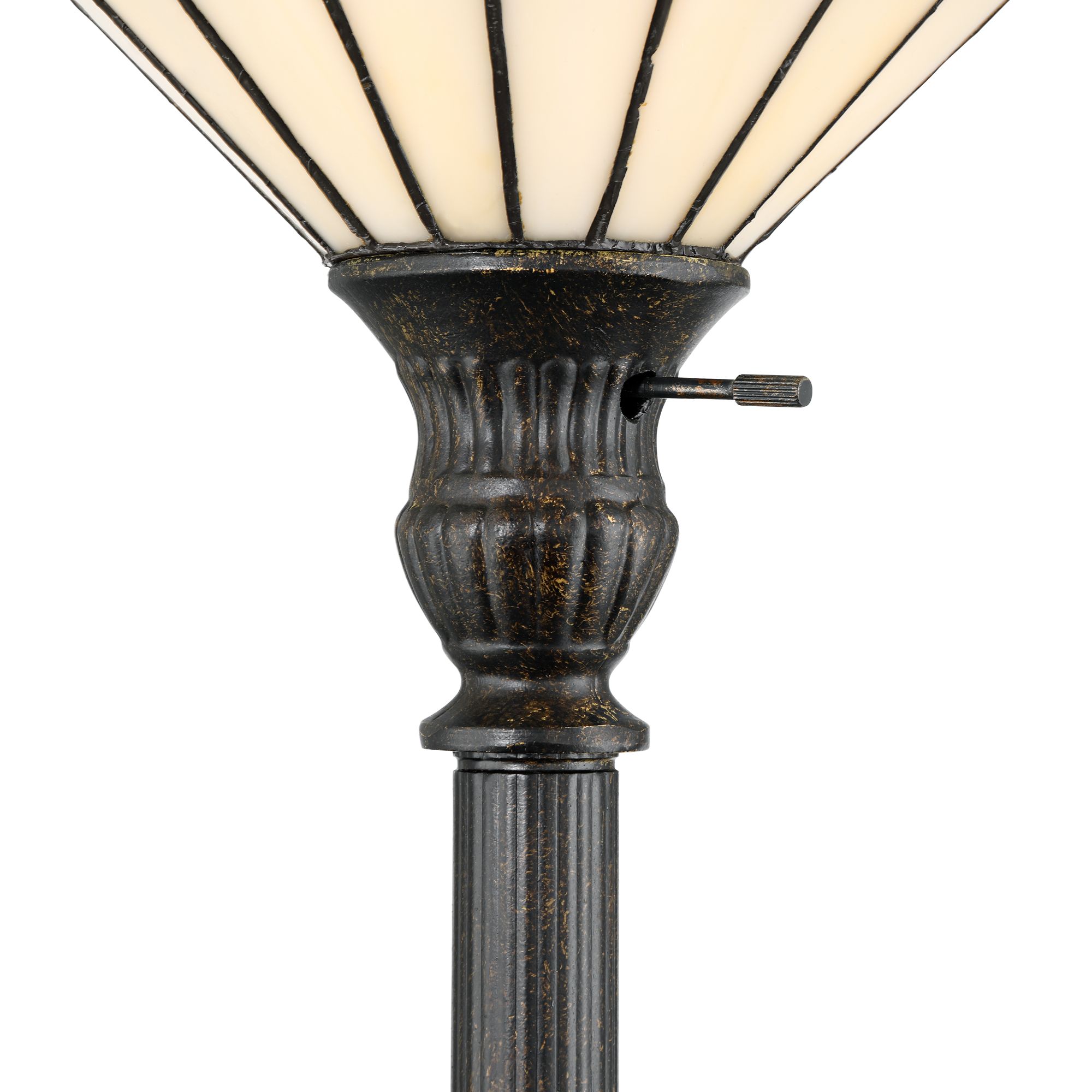 Image 5 Robert Louis Tiffany Florance 68 1/2" Tiffany Art Glass Torchiere Lamp more views