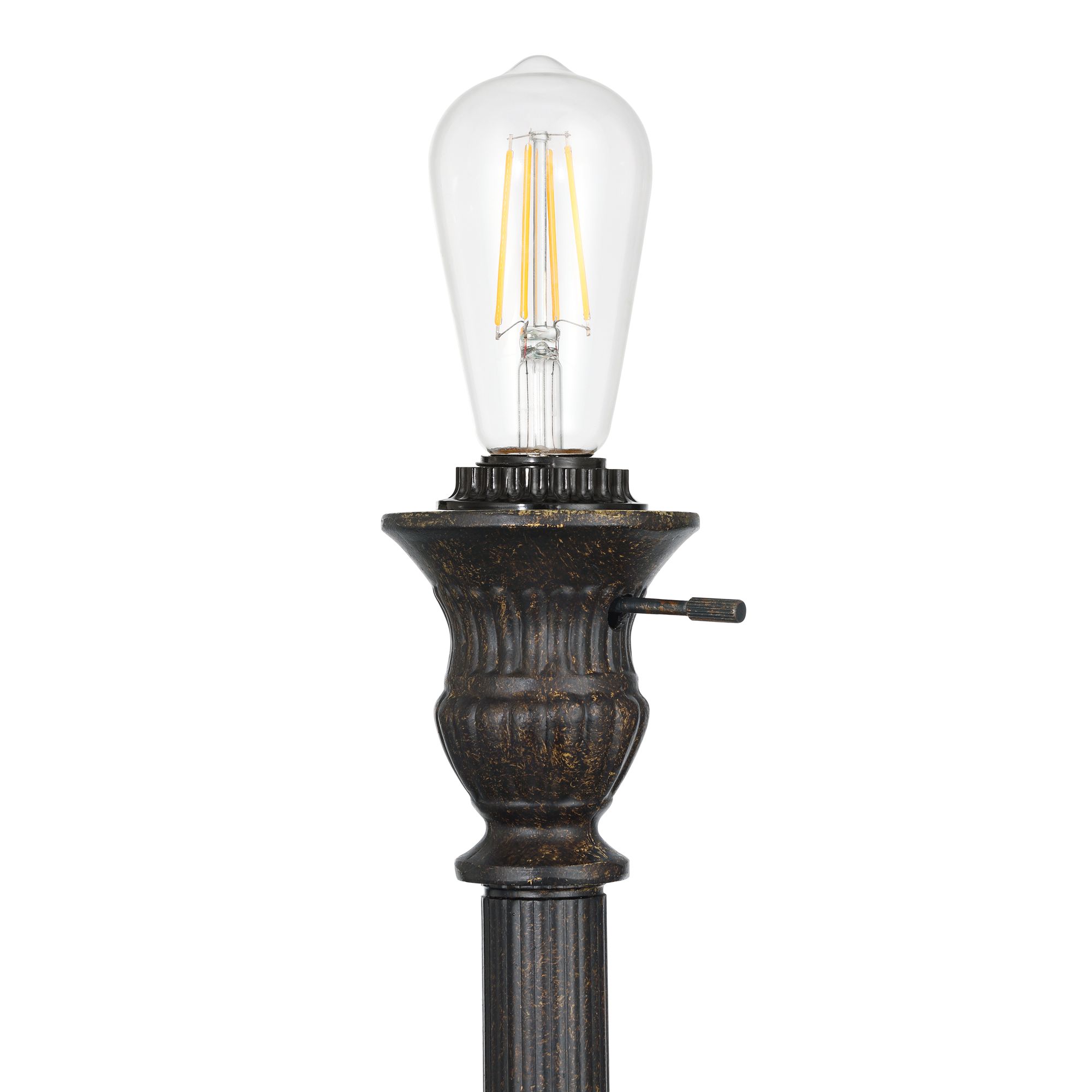 Image 6 Robert Louis Tiffany Florance 68 1/2" Tiffany Art Glass Torchiere Lamp more views