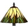 Robert Louis Tiffany Foglia 14 1/2" High Glass Shade Accent Table Lamp