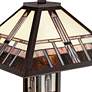 Thumbnail4 of Robert Louis Tiffany Geometric 60 1/2" Glass Night Light Floor Lamp more views