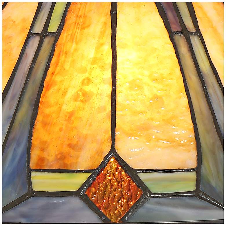 Image 3 Robert Louis Tiffany Gerald 23" Arts and Crafts Glass Table Lamp more views