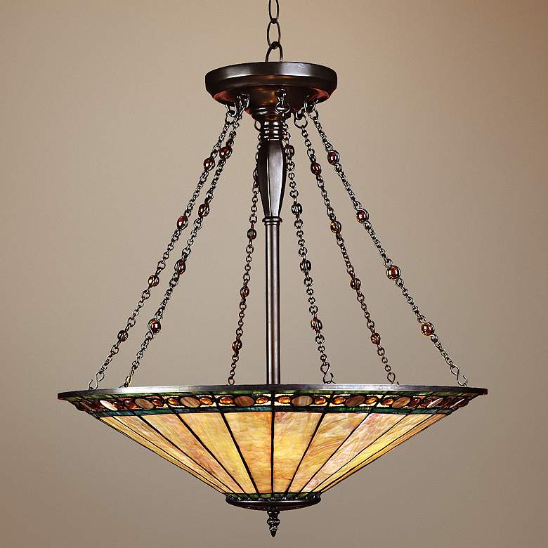Image 1 Robert Louis Tiffany® Inverted Pendant Chandelier