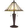 Robert Louis Tiffany Landford 22 1/2" Arts-Crafts Accent Table Lamp