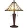 Robert Louis Tiffany Landford 22 1/2" Arts-Crafts Accent Table Lamp