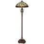 Robert Louis Tiffany Leaf and Vine 60" Tiffany-Style Floor Lamp in scene