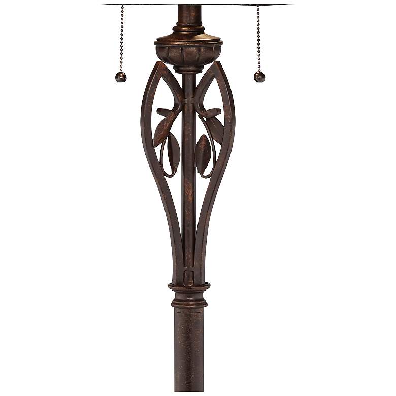 Image 5 Robert Louis Tiffany Leaf and Vine 60" Tiffany-Style Floor Lamp more views