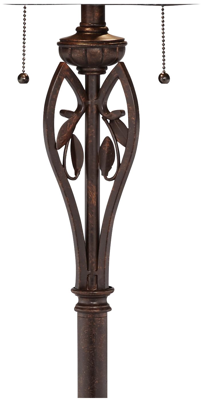Robert Louis Tiffany Leaf and Vine 60" Tiffany-Style Floor Lamp Image 4