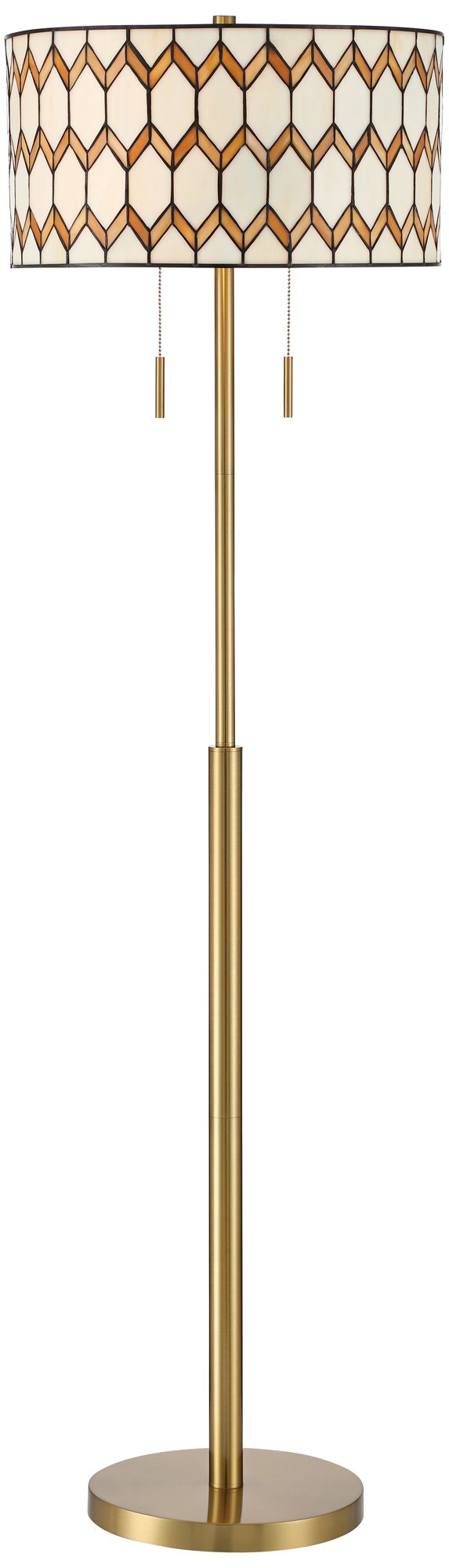 Image 3 Robert Louis Tiffany Lenox 63 3/4" High Art Glass 2-Light Floor Lamp