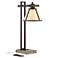 Robert Louis Tiffany Maricopa 21 1/4" Bronze Outlet and USB Desk Lamp