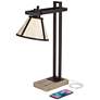 3_Robert Louis Tiffany Maricopa 21 1/4" Bronze Outlet and USB Desk Lamp more views