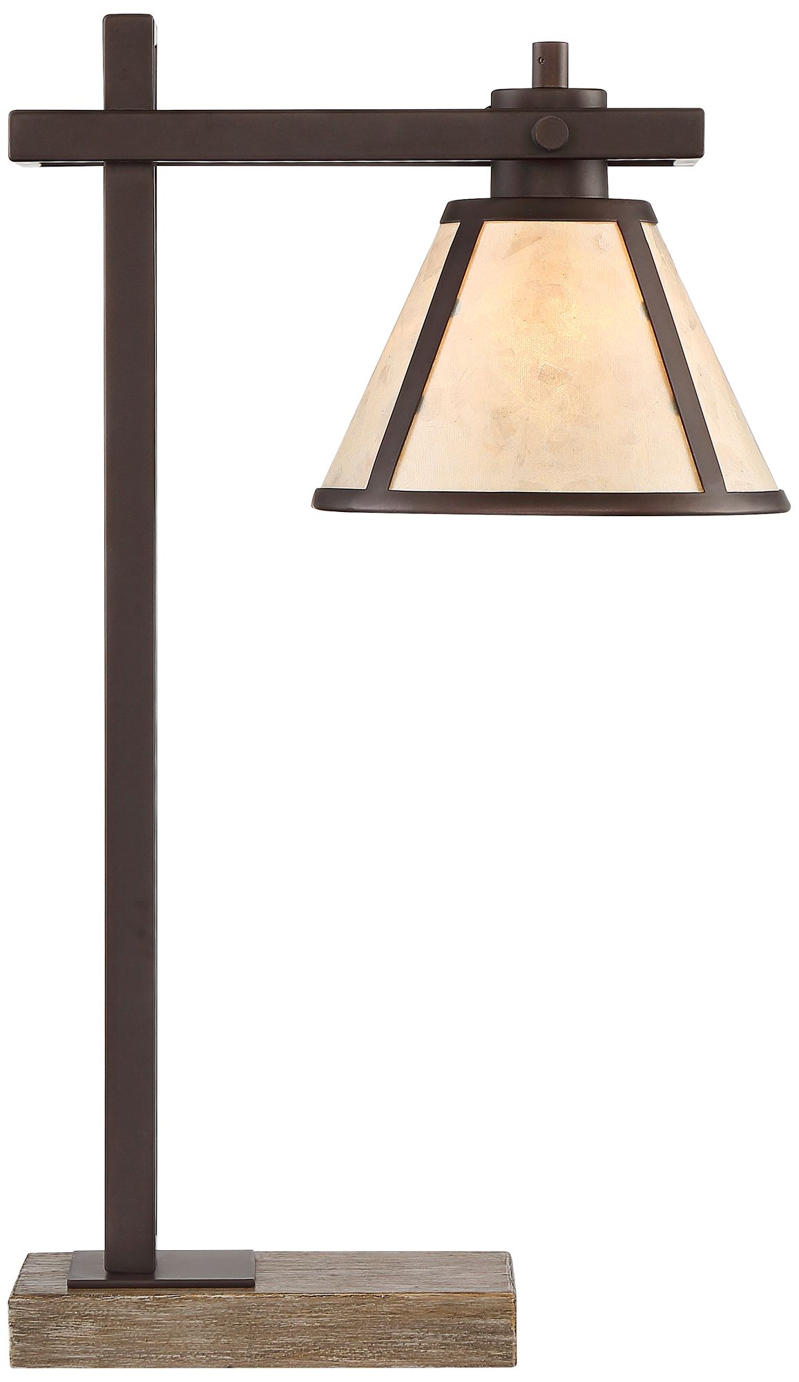 Robert Louis Tiffany Maricopa 21 1/4" Bronze Outlet and USB Desk Lamp