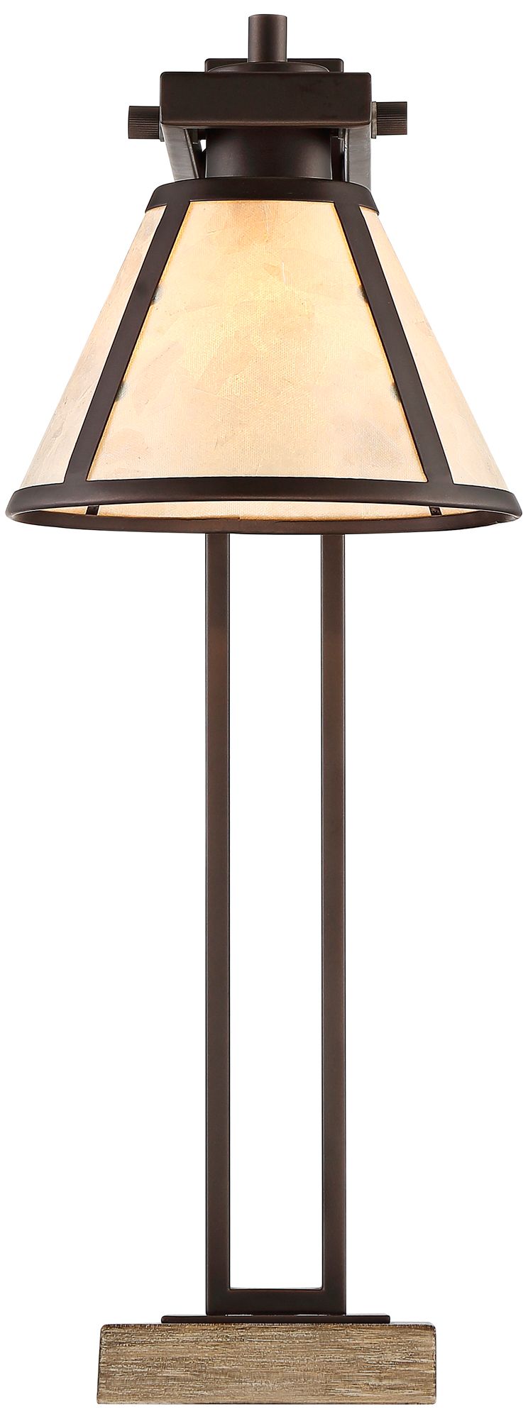 Robert Louis Tiffany Maricopa 21 1/4" Bronze Outlet and USB Desk Lamp