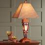 Robert Louis Tiffany Mission Tiffany-Style Art Glass Night Light Table Lamp