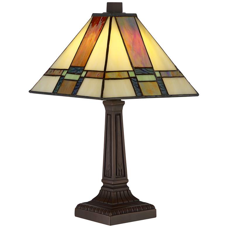 Image 2 Robert Louis Tiffany Morris 14 1/4 inch High LED Accent Table Lamp