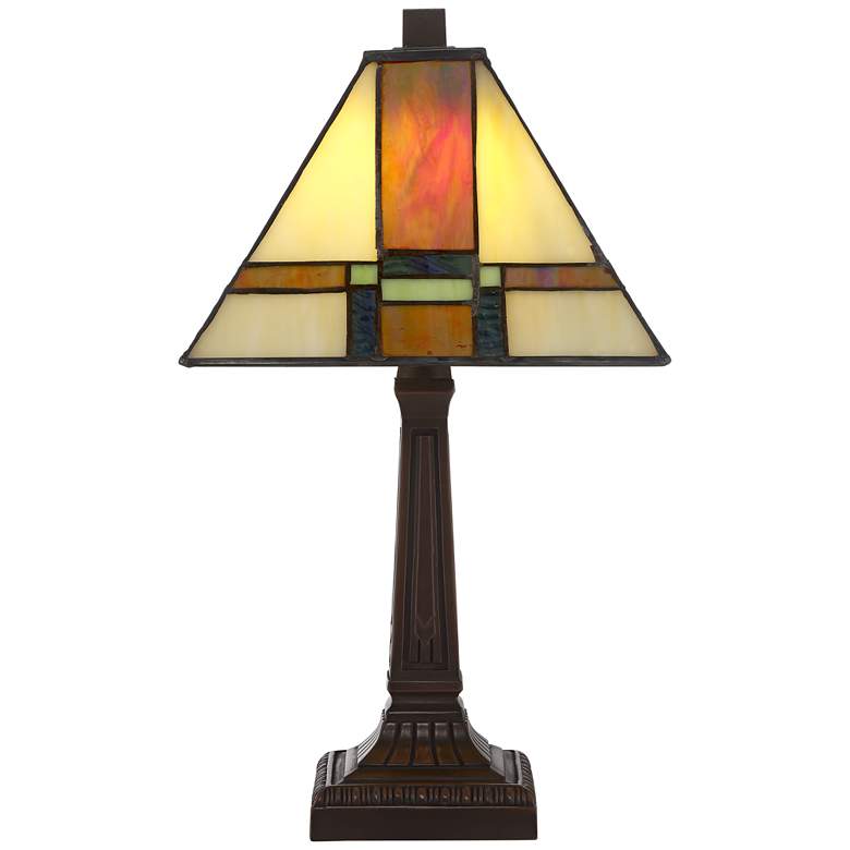 Image 7 Robert Louis Tiffany Morris 14 1/4 inch High LED Accent Table Lamp more views