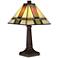 Robert Louis Tiffany Morris 14 1/4" LED Art Glass Accent Table Lamp