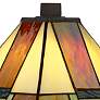 3_Robert Louis Tiffany Morris 14 1/4" LED Art Glass Accent Table Lamp more views