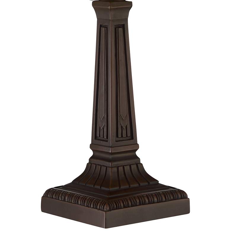 Image 5 Robert Louis Tiffany Morris 14 1/4" LED Art Glass Accent Table Lamp more views