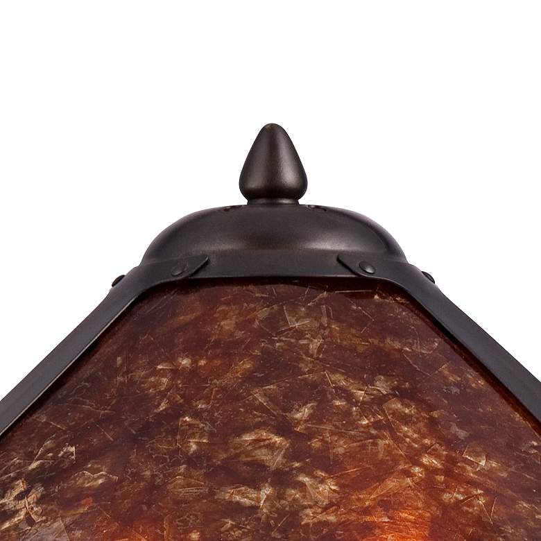 Image 3 Robert Louis Tiffany Nell 19" Arts and Crafts Ceramic Mica Table Lamp more views