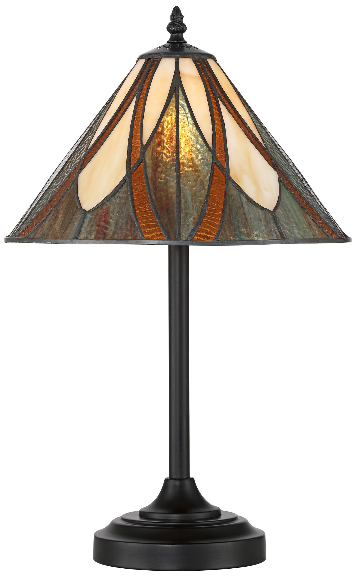 Image 3 Robert Louis Tiffany Noho 19 3/4" Tiffany Style Art Glass Table Lamp