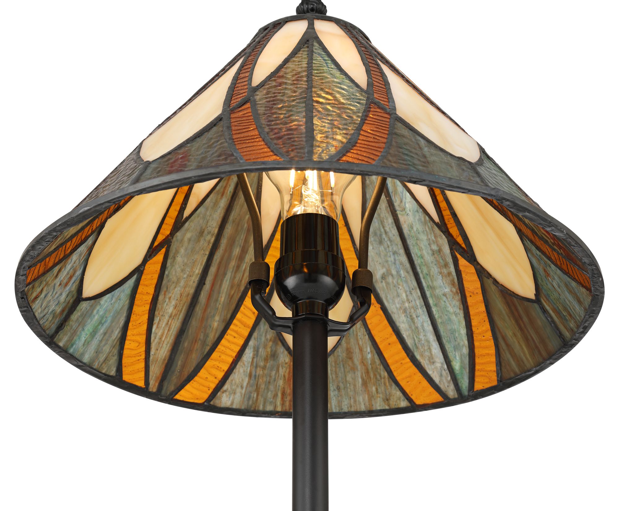 Image 6 Robert Louis Tiffany Noho 19 3/4" Tiffany Style Art Glass Table Lamp more views