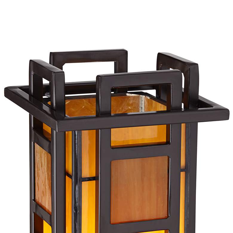 Image 4 Robert Louis Tiffany Prairie Style 20" High Pillar Accent Table Lamp more views