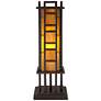 Robert Louis Tiffany Prairie Style 20" High Pillar Accent Table Lamp in scene