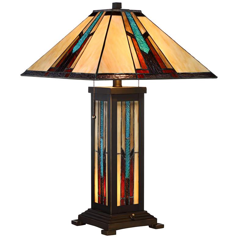 Image 3 Robert Louis Tiffany Ranier 25" High Mission Night Light Table Lamp