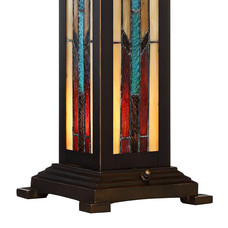 Image 5 Robert Louis Tiffany Ranier Tiifany-Style Lamp with Night Light and Dimmer more views