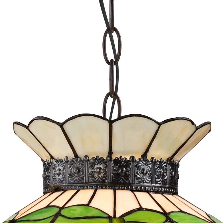 Image 5 Robert Louis Tiffany Ripe Fruit 20 inch Tiffany-Style Glass Pendant Light more views