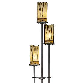 Image3 of Robert Louis Tiffany Sedona 72" 3-Tier Floor Lamp with USB Dimmer more views