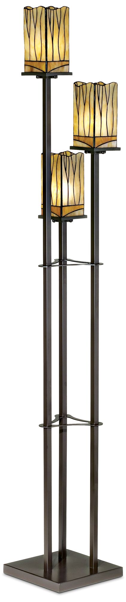 Image 6 Robert Louis Tiffany Sedona 72" Tiffany-Style 3-Tier Floor Lamp more views